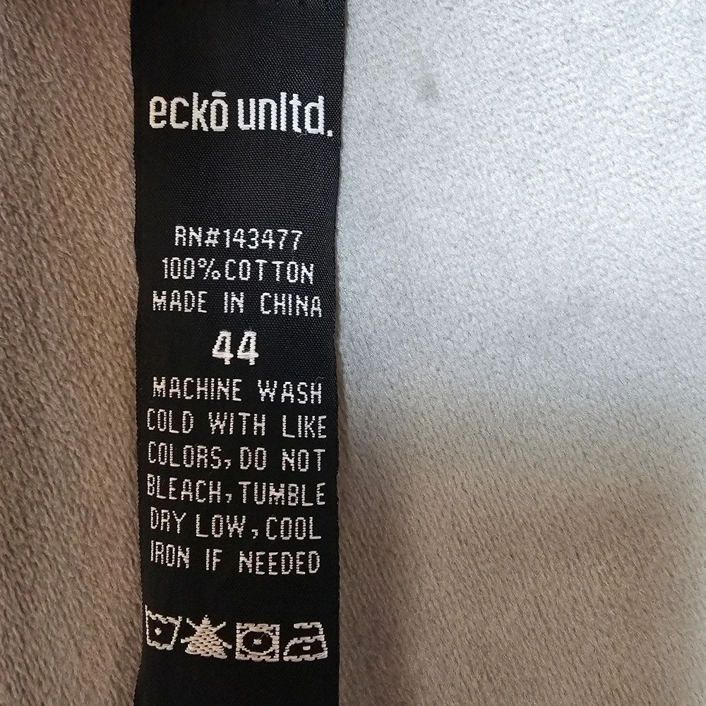 Ecko Unltd Mens Tan Khaki Cargo Shorts Size 44 Cotton Twill Multi-Pocket Utility